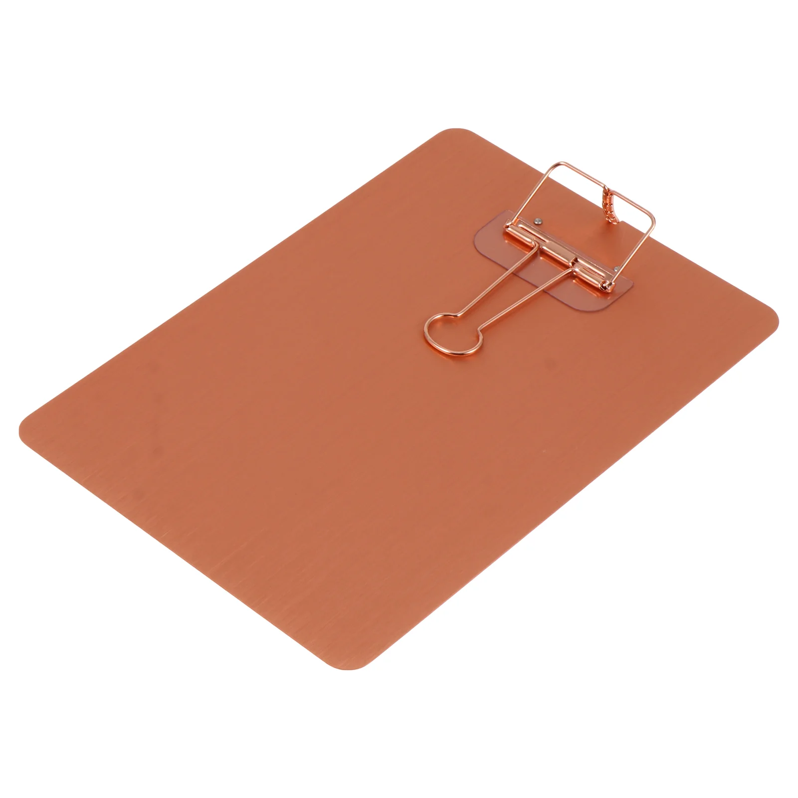

1pc A5 Paper Clipboard Stainless Steel Writing Pad Paper Holder Menu Stand