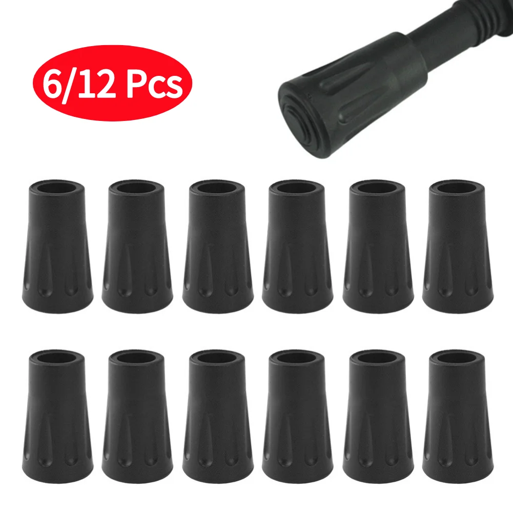 6/12pcs Non-slip Trekking Sticks Protector Cap Tip Walking S