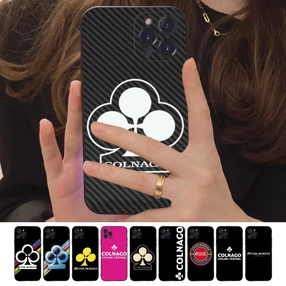 Чехол для телефона C-Colnago Bick мягкий силиконовый чехол iPhone 16 15 14 13 12 11 Pro Mini XS MAX Plus X
