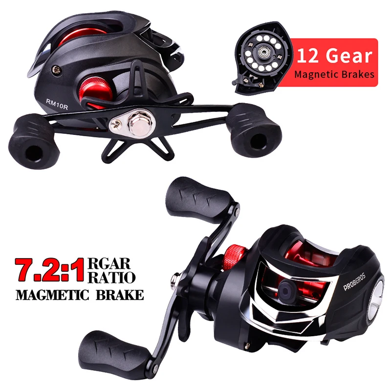 

Baitcasting Reel 7.2:1 High Speed Fishing Reel 10kg Max Drag Reinforced Reel Drag Reel Carp Reel Fishing Baitcast Fishing Reel