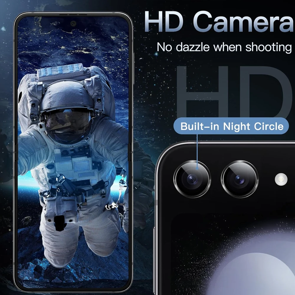 Металлическая защитная пленка для объектива камеры ZFlip6 Samsung Galaxy Z Flip 6 HD