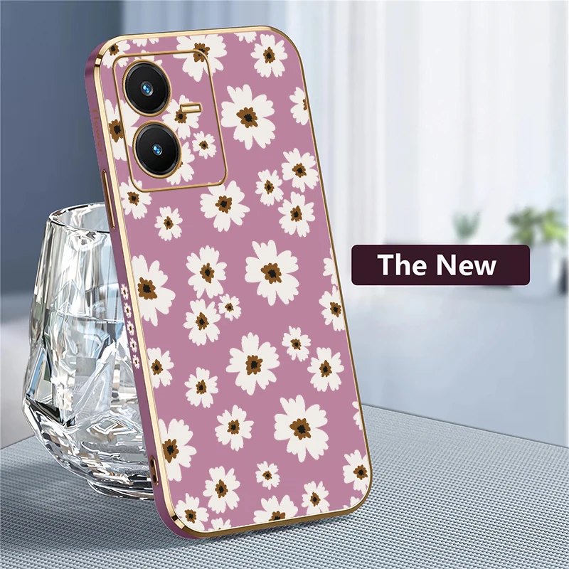 Чехол для телефона Vivo V40 V30E V29E V30 V27 Pro V25E LATAM V25 V23E V21E V21 V20 SE мягкий силиконовый