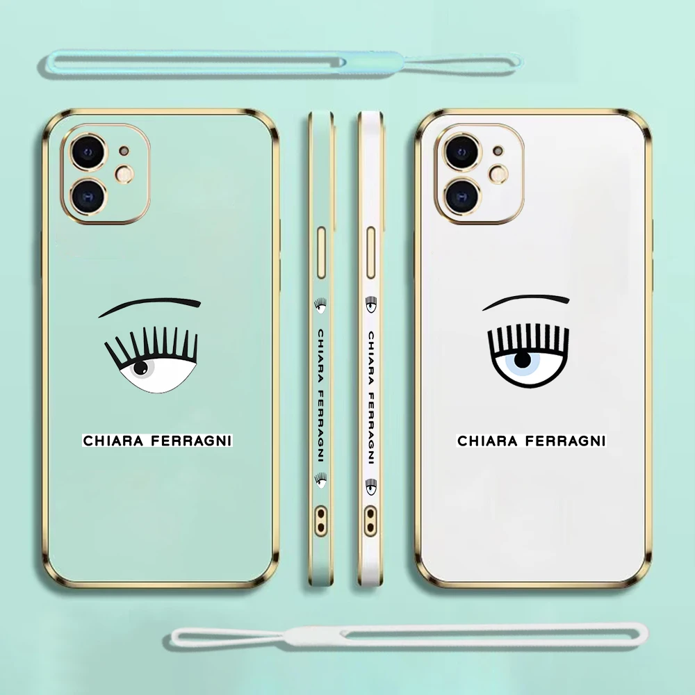 

Hot Ferragnies Eyes Chiara Phone Case For Xiaomi Redmi Note 9 10 Pro 10S 9A 9CNFC 4G 5G Cases Soft Silicone Glossy Plated Cover