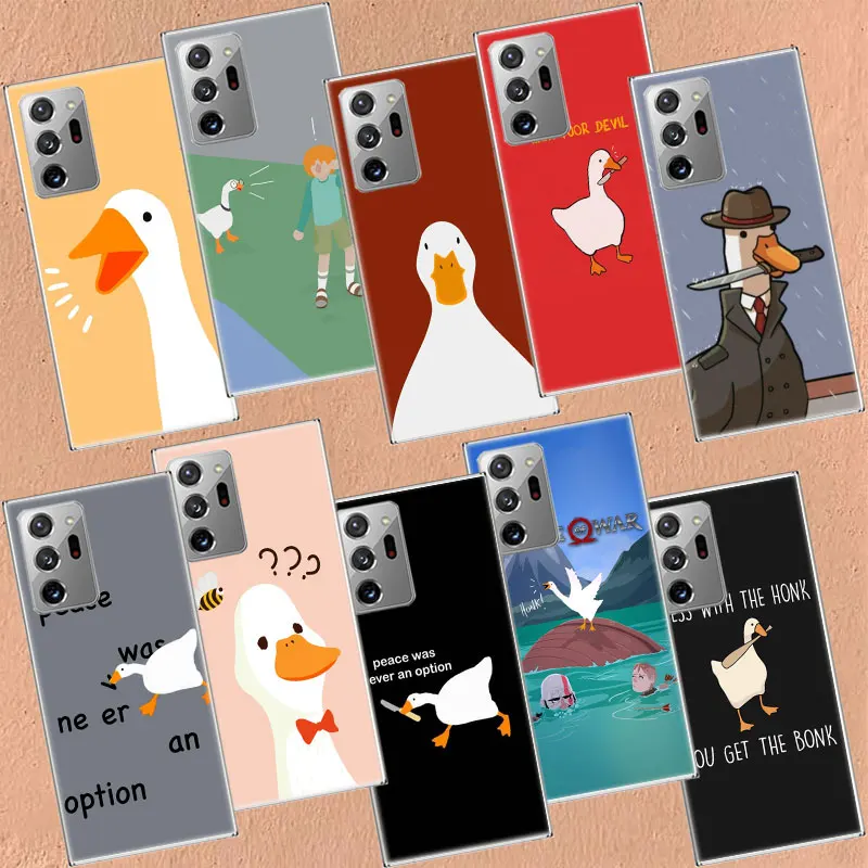 

Flying Duck Phone Case For Galaxy Note 20 Ultra 10 Lite 9 8 M52 M51 M32 M31S M30S M21 M12 M11 Samsung J8 J6 Plus J4 F62 F52 Cove