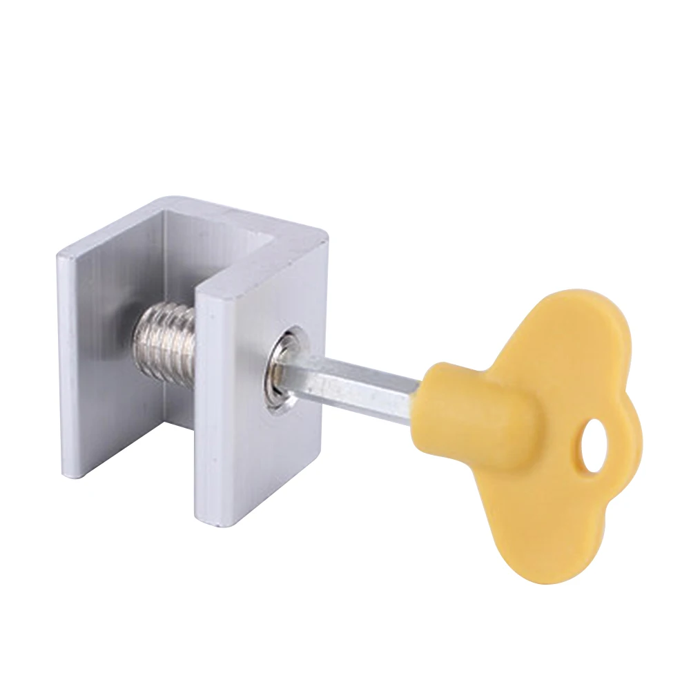 8pcs Home Anti-theft Aluminum Alloy Stop Accessories Hardware Door Frame Durable With Keys Easy Install Sliding Window Locks