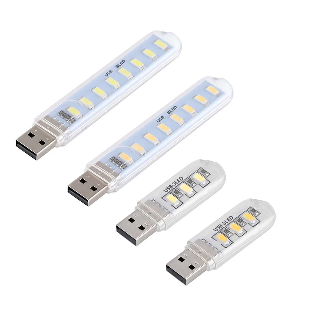 

Мини USB 5v Светодиодный светильник Открытый Мобильный ночник для спальни портативный Настольный светильник 3/8 светодиода белый теплый цвет ...
