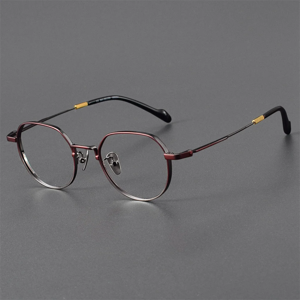 Элегантная женская модная круглая оправа для оптических очков титановая