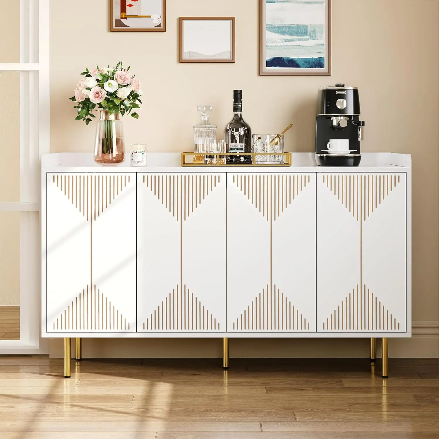 Буфет-буфет современный буфет шкаф для хранения вещей с резными дизайнерскими