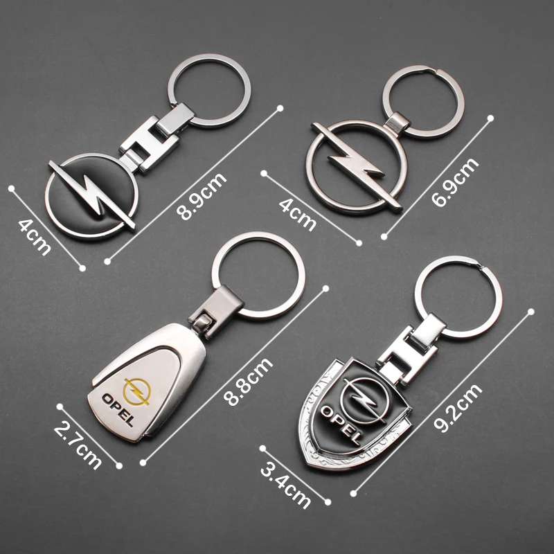 3D металлический + кожаный брелок для автомобильного стайлинга брелок-кольцо