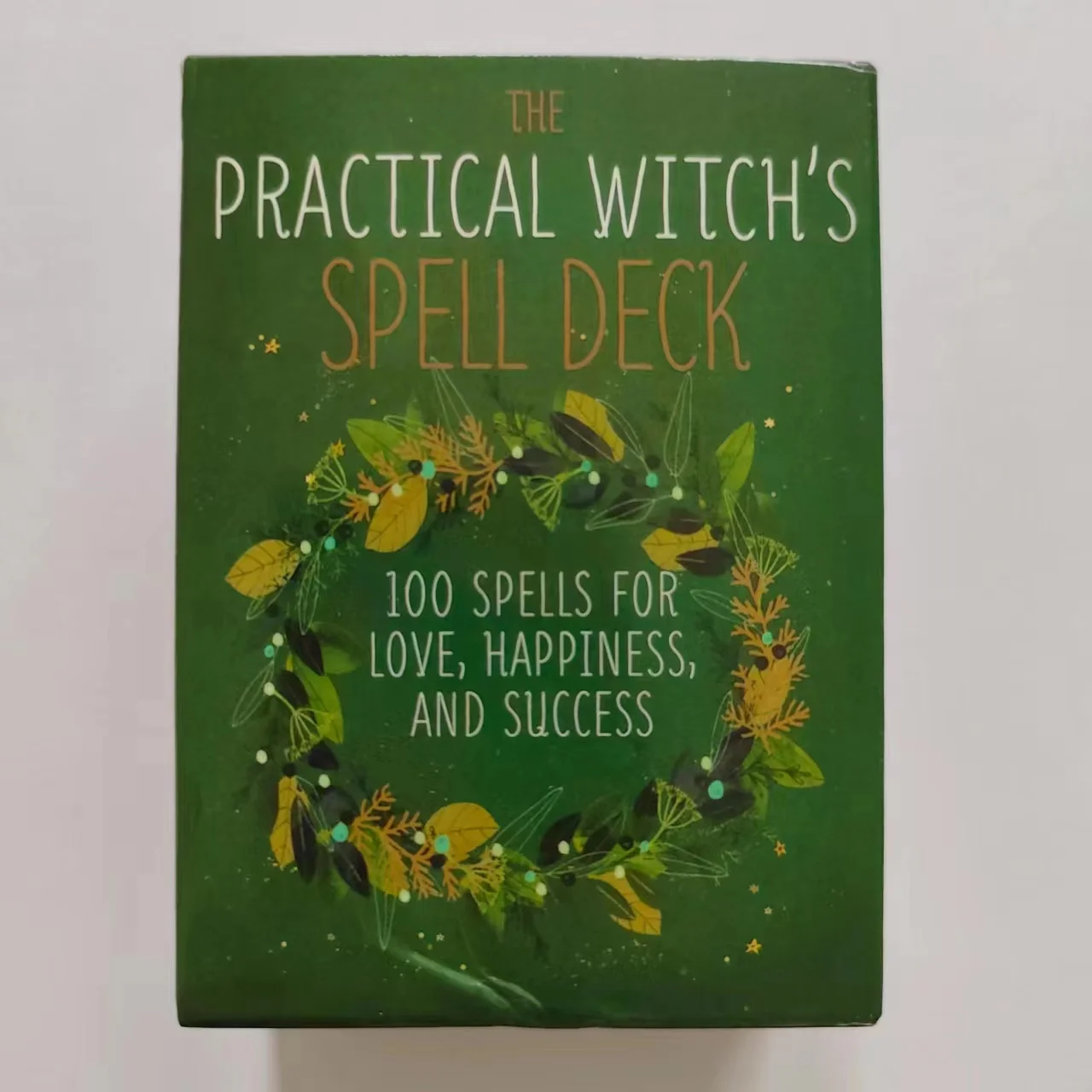 

100 Oracle Cards About Love Happiness And Success In All Aspects Of Life Board Game Dark Green Small Tarot Cards