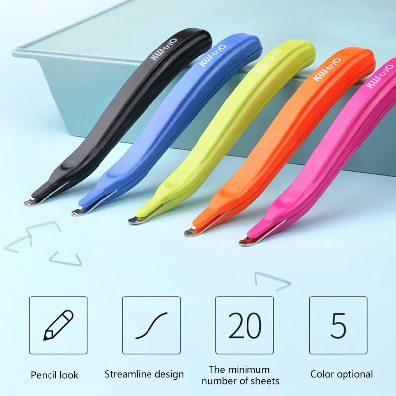 

1pcs Portable Magnetic Staple Remover Push Style Less Effort Staples Removal Tool for Home Office School Stationery