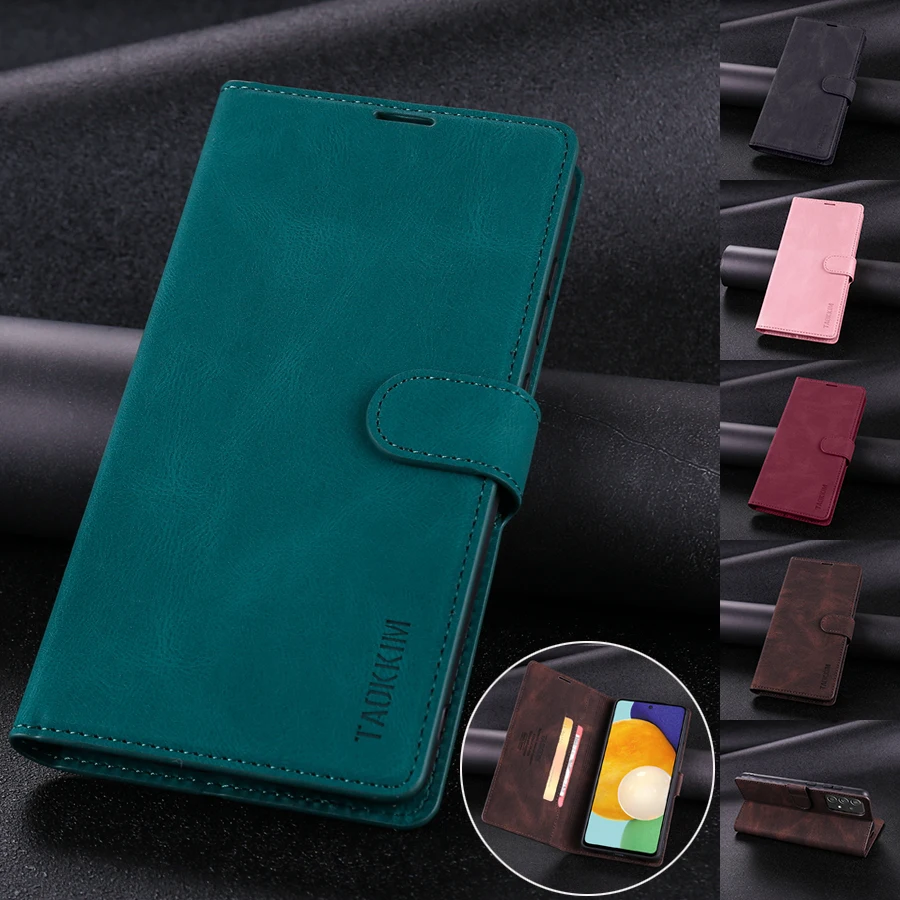 

Wallet Skin Feel Leather Case For Samsung Galaxy A12 A13 A22 A32 A41 A50 A51 A52 A53 A70 A71 A72 S22 Ultra S21 Plus S20 FE S10