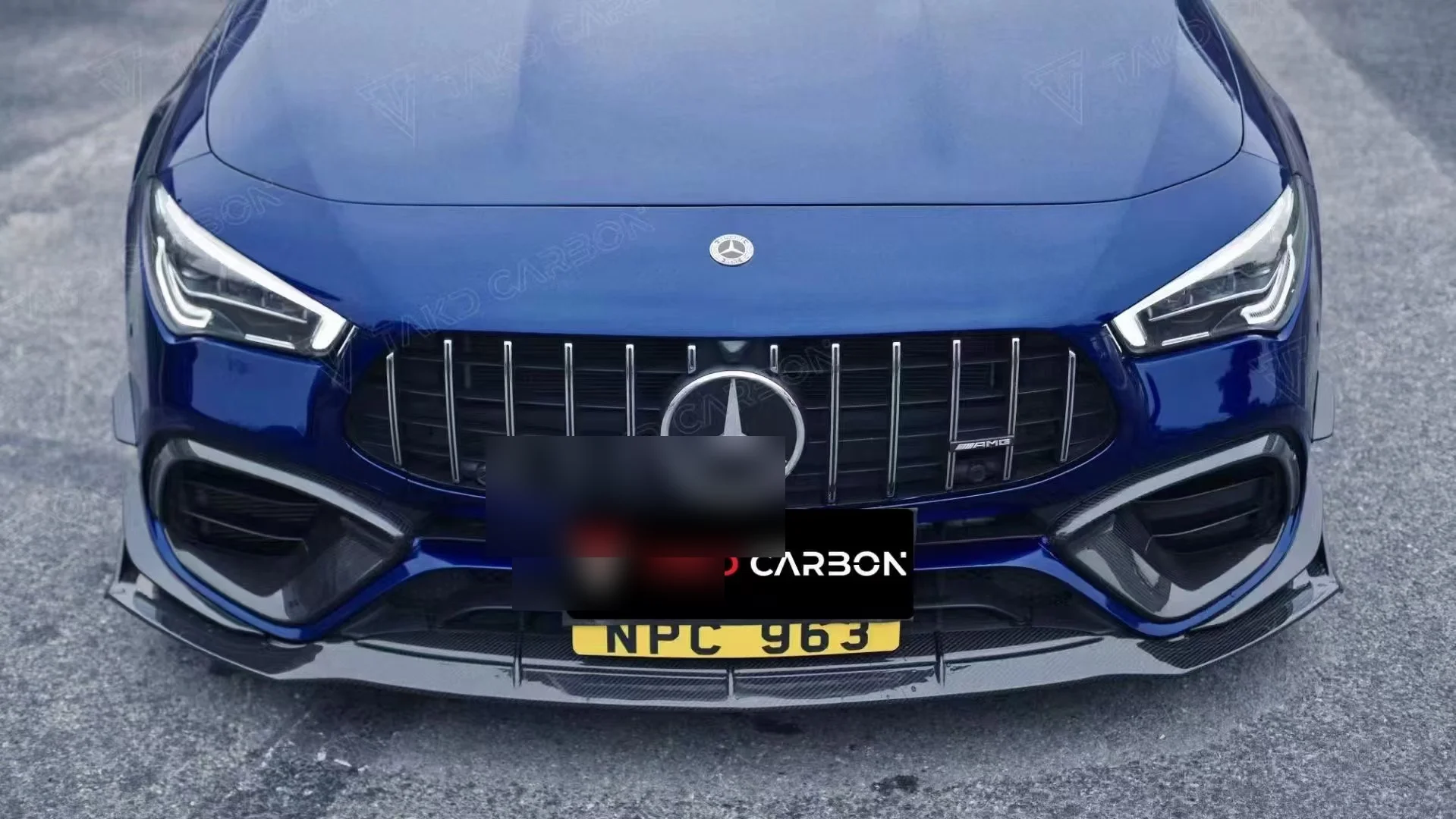 Накладки на боковые зеркала для Mercedes CLA W118, с узором под карбон, прямая замена штатных корпусов зеркал заднего вида (art.: 3920dafeb9110) - 3920dafeb9110