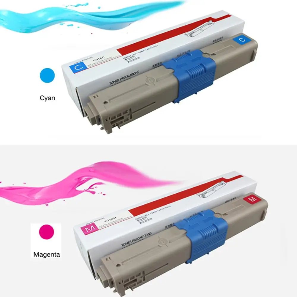 цветной тонер-картридж для OKI Data C310 C330 C510 C530 C331 C511 C531 C 310 330 510 530 331 511 531 C310dn C312dn MC361