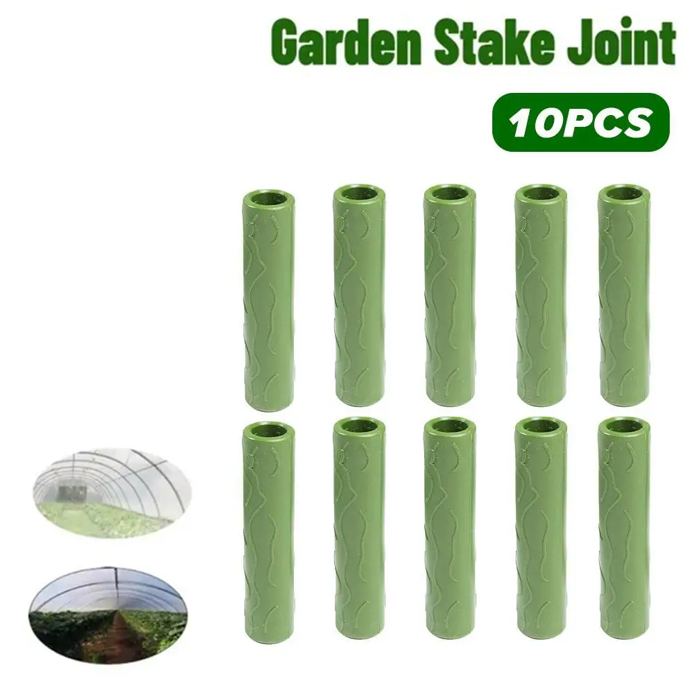 10pcs Horticultural Connectors Pipes Climbing Vines Plastic Wrapped Steel Pipes Horticultural Pillar Accessories Home Plant Tool