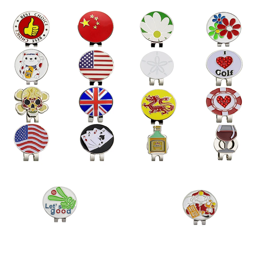 Ball Marker With Magnetic Hat Clip Portable Various Style Dr