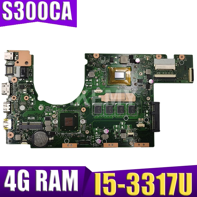

XinKaidi S300CA For ASUS S300CA VivoBook S300CA Laptop motherboard S300CA mainboard I5-3317U REV2.0 4G RAM new motherboard