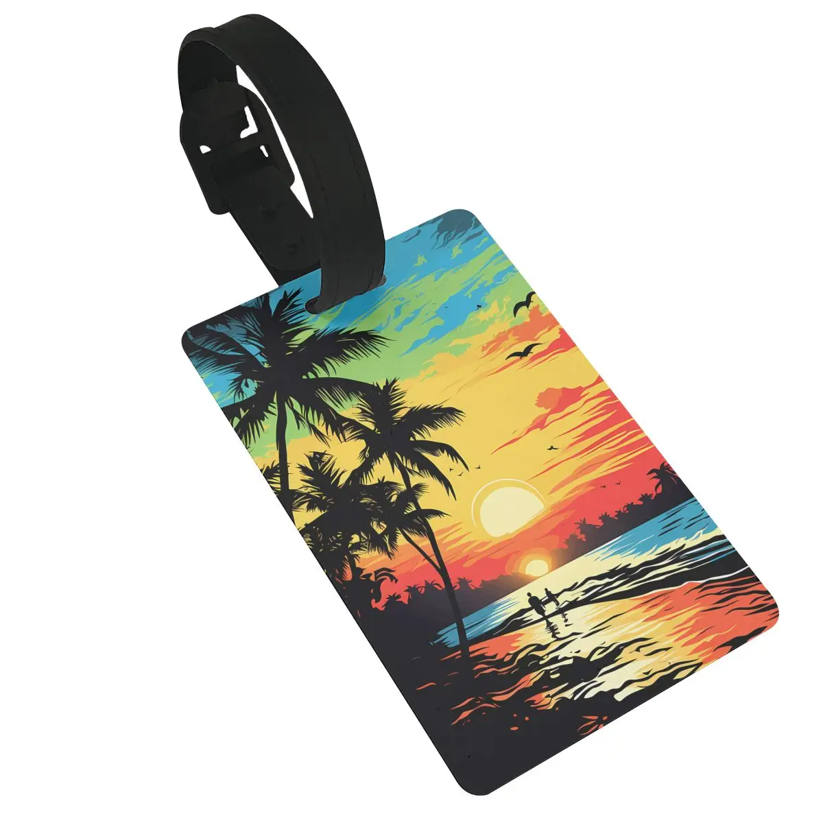 

PVC Fashion Luggage Tags Travel Accessories Suitcase Name Tag Label Baggage Boarding Name ID Address Bag Holder For Man woman