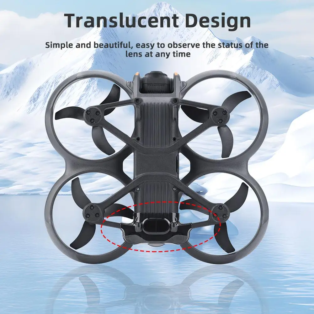 Крышка объектива из поликарбоната вниз крышка Защитная для очков подходит DJI Avata 2