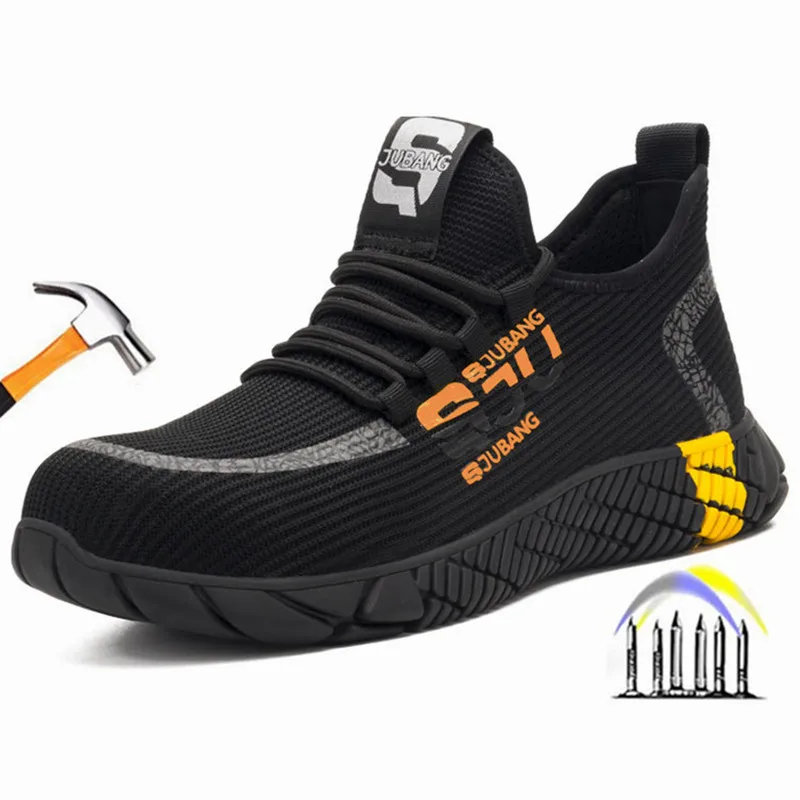 

fashion safety shoes man for work anti-stab professional working shoes waterproof lightweight safety shoes for men work boots