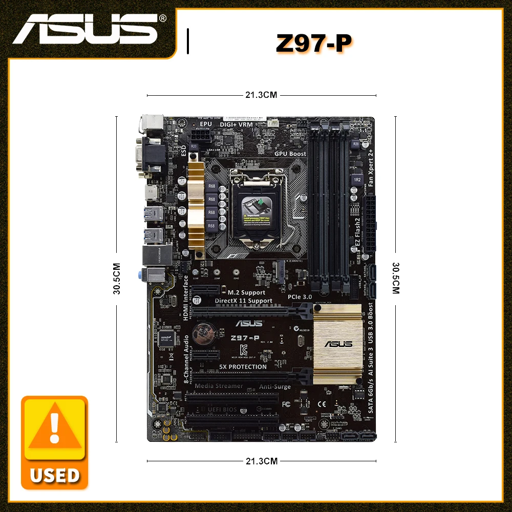    ASUS Z97-P Lga 1150 Atx,      Ddr3 3200  Intel Z97 PCI - E 3, 0 SATA 3, 0 RAID
