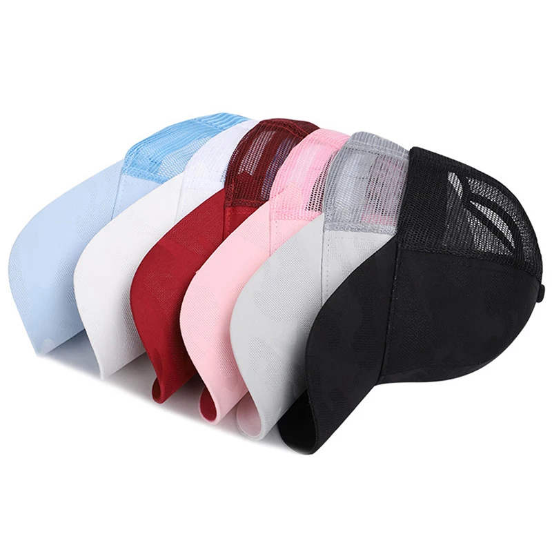 

Women's Ponytail Baseball Cap Mesh Camouflage Summer Hat Leisure Simple Cap