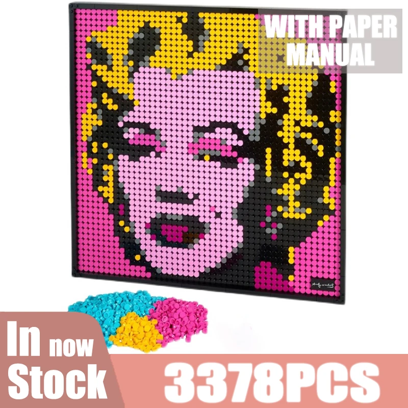 

31197 Marilyn Monroe Pixel Art Mosaic Painting MOC Building Blocks Decoration DIY Bricks Sets Toys Gifts for Kids Adults Friends