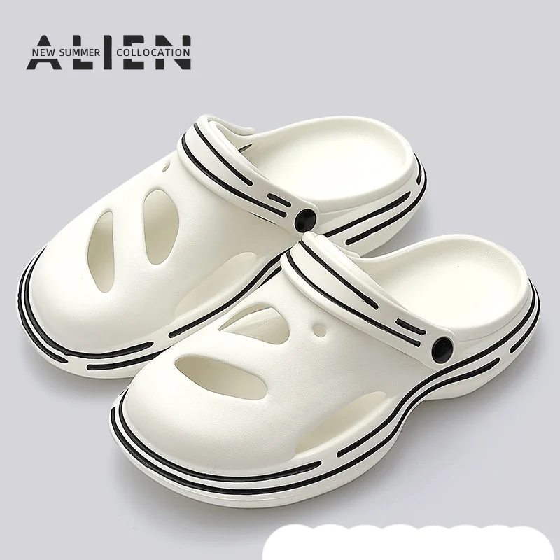 

Hole Fashion Women's Shoes Summer Outdoor Thick Non-Slip Wear-Resistant Beach Soft Bottom Indoor Men's Slippers