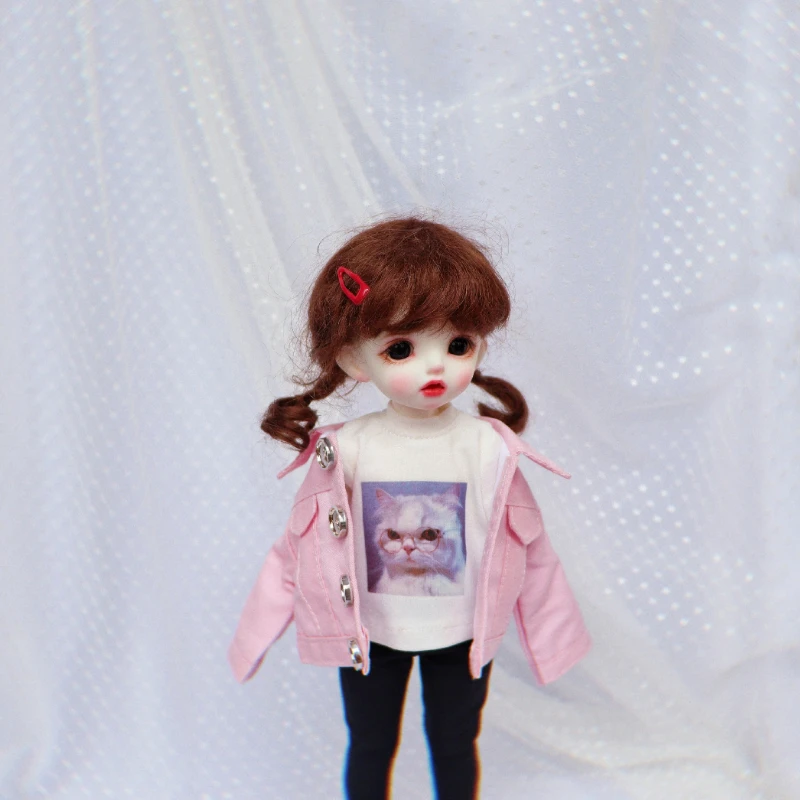 Doll dress big 6 points 1/4 clothes girl doll clothes 1/6 coat fisherman hat