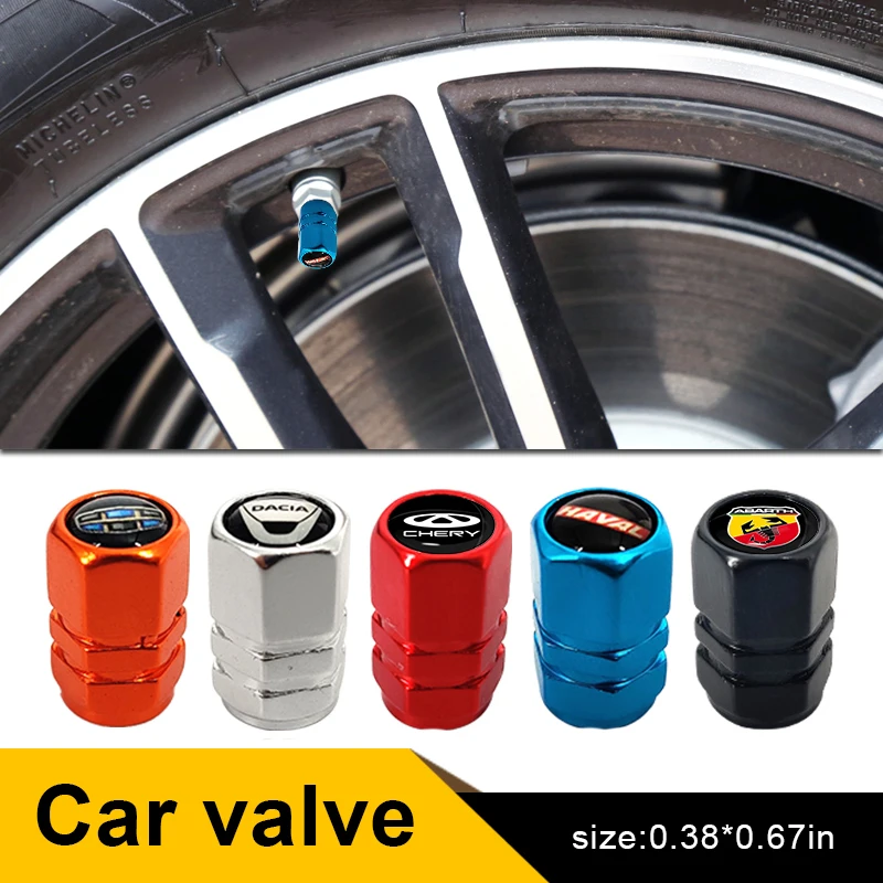 

4pcs Universal 5-color Car Tire Lever Valve Dustproo for Jaguar XE X760 XF X260 F-Pace X761 E-PACE XJ X351 F-Type Car Accessorie