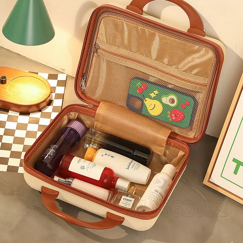 Disney Mickey's New Original Travel Handcase Cartoon Cute Makeup Box Luxury Brand Multi -functional Mini Handbag High Quality