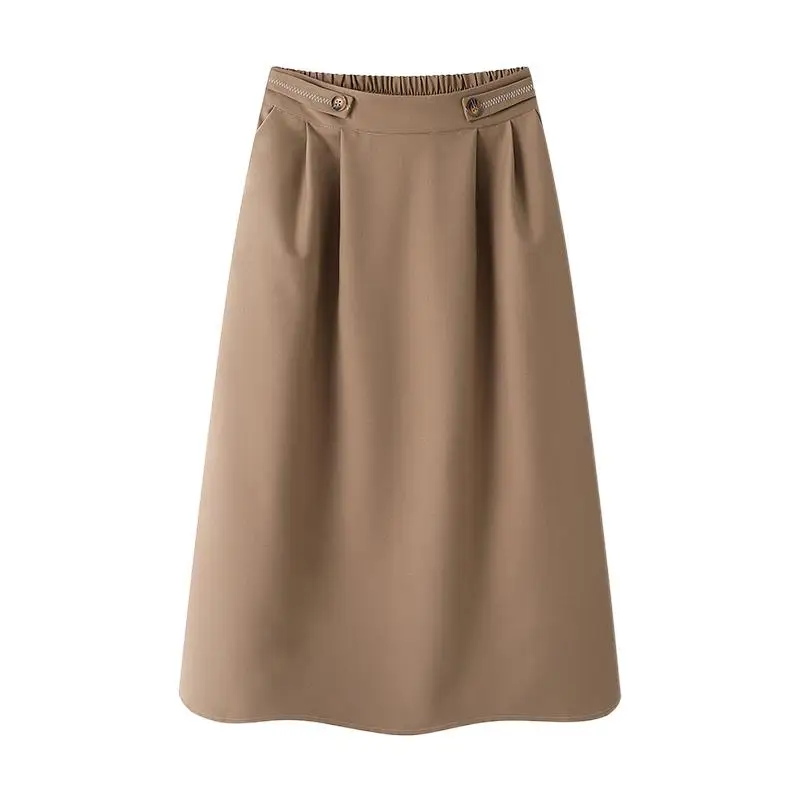 

2023 Women's Clothing Commuting Figure Flattering Mid-Length Skirt 0820
