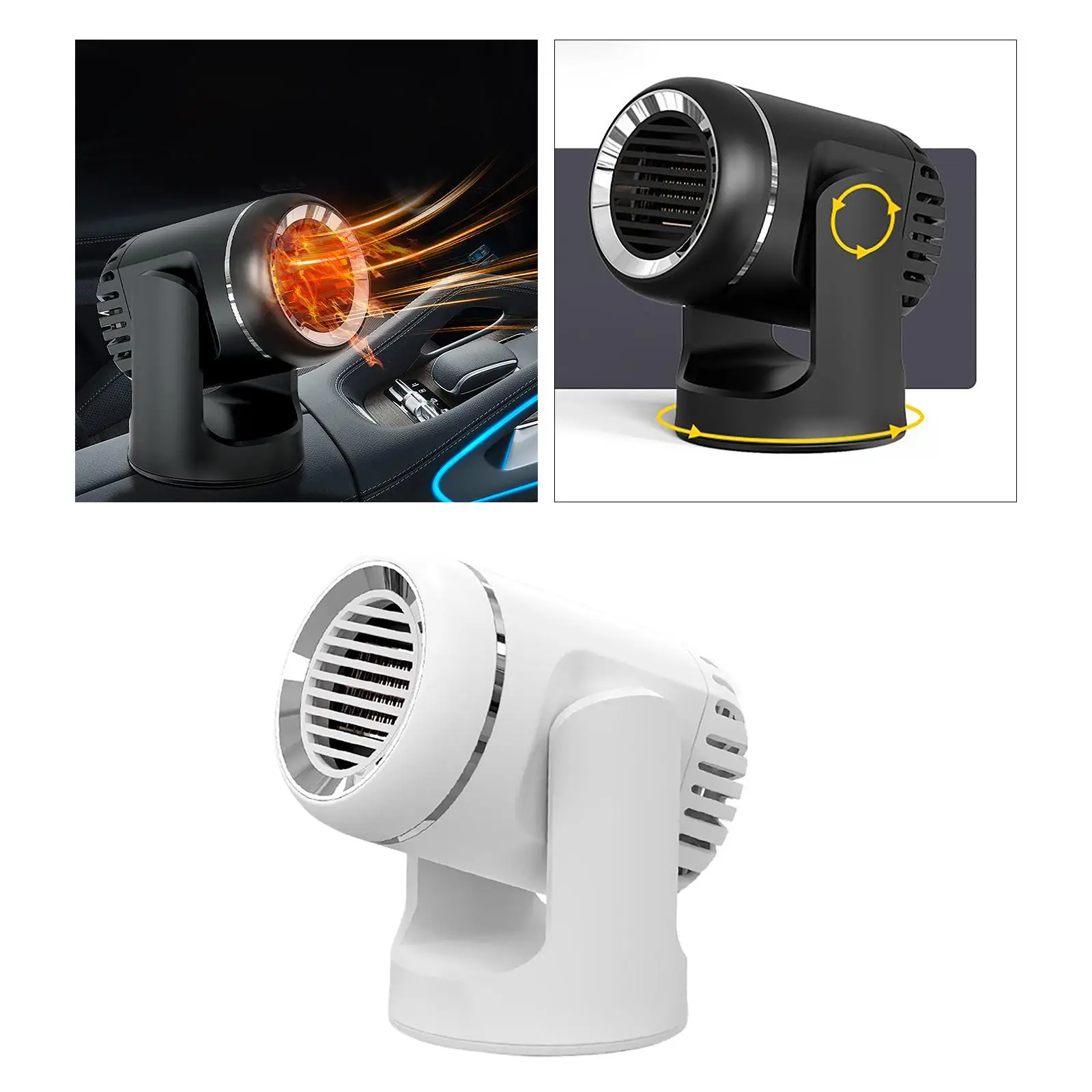 

Car Heater Defroster Defogger 2 in 1 Windshield Defroster Car Defogger Fits for Vehicle