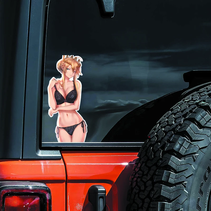 DM42 # крутая Корона блонд аниме девушка виниловая Автомобильная