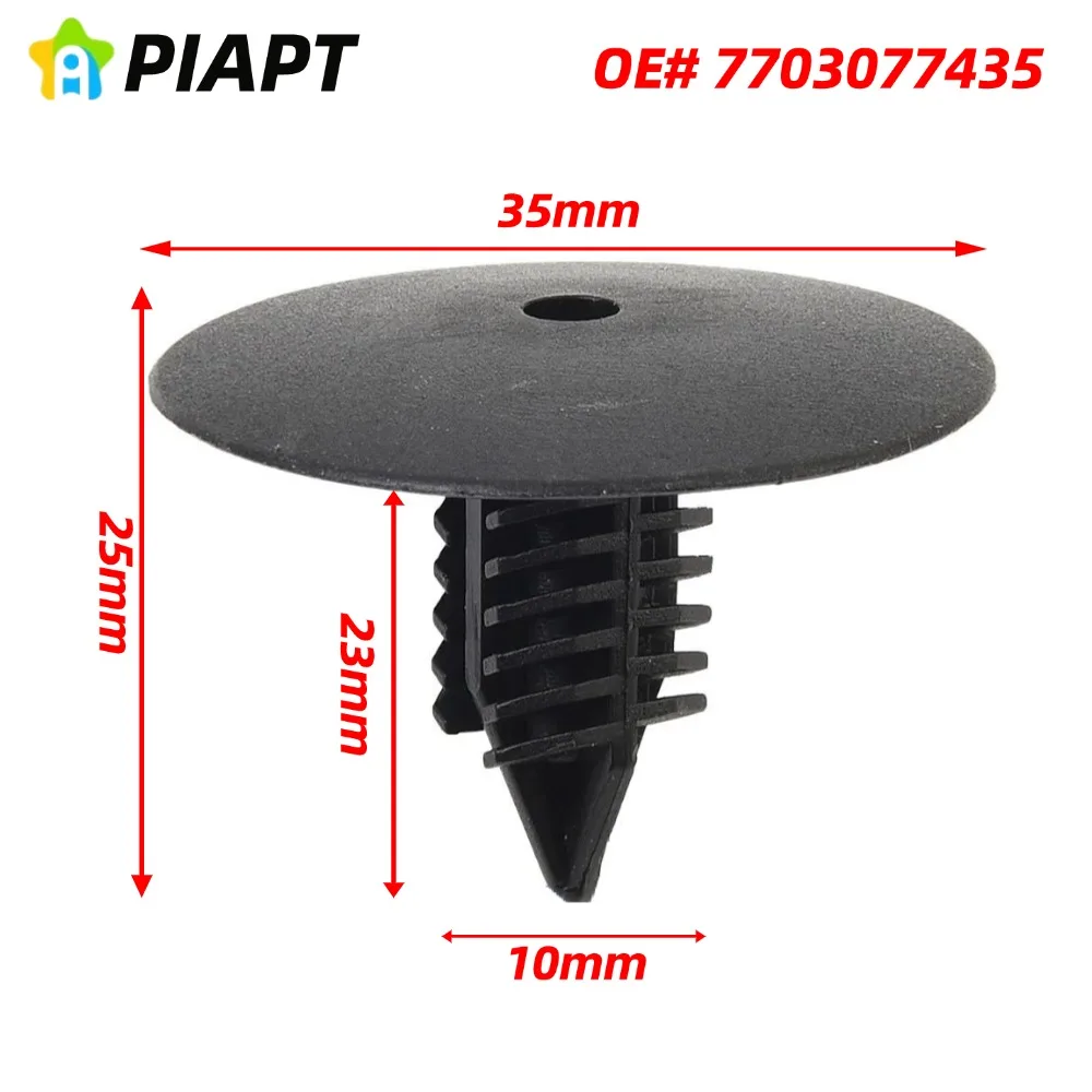 

20X OE # 7703077435 Пластиковый зажим для изоляции капота, изоляционный хлопковый фиксатор капота для Renault Mercedes-Benz