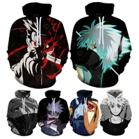 uzumaki naruto mens pullover kids hoodie anime 3d digital printing hooded jacket spring and autumn casual sportswear clothes