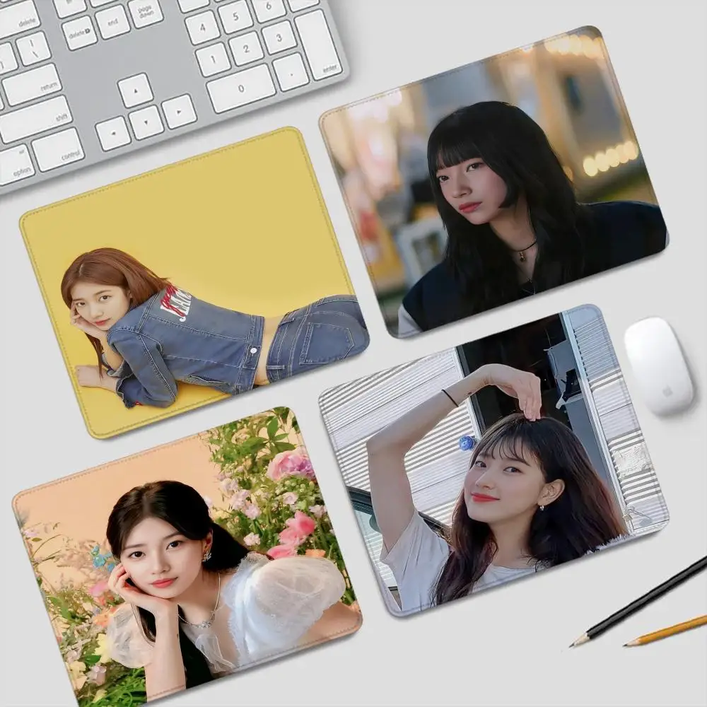 Фото Kpop-B-Bae Suzy коврик для мыши маленькие игровые аксессуары клавиатура компьютерный офисный настольный коврик для ПК геймер нескользящий резиновый коврик для мыши №1