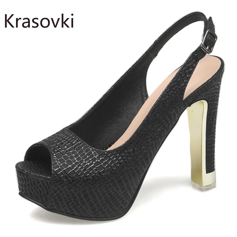 

Krasovki 12cm Silk PU Synthetic Platform Wedge Nightclub Fashion Gladiator Sandle Peep Toe Summer Women Ladies Gothic Punk Shoes