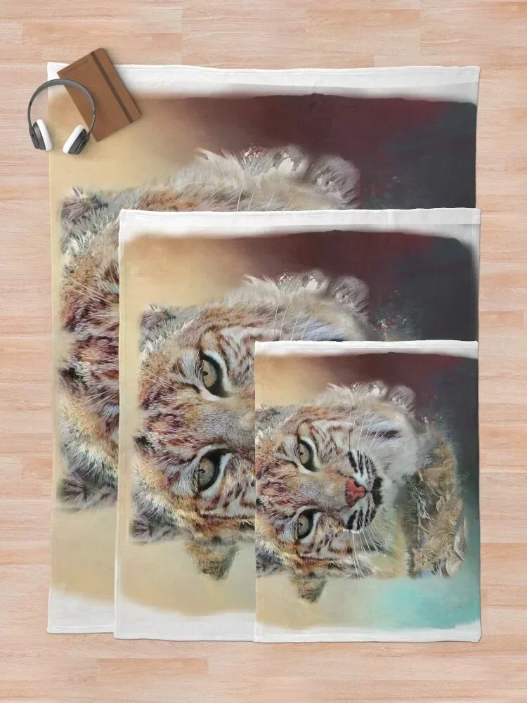 Плед Bobcat для дивана тонкие милые Клетчатые Шерстяные одеяла