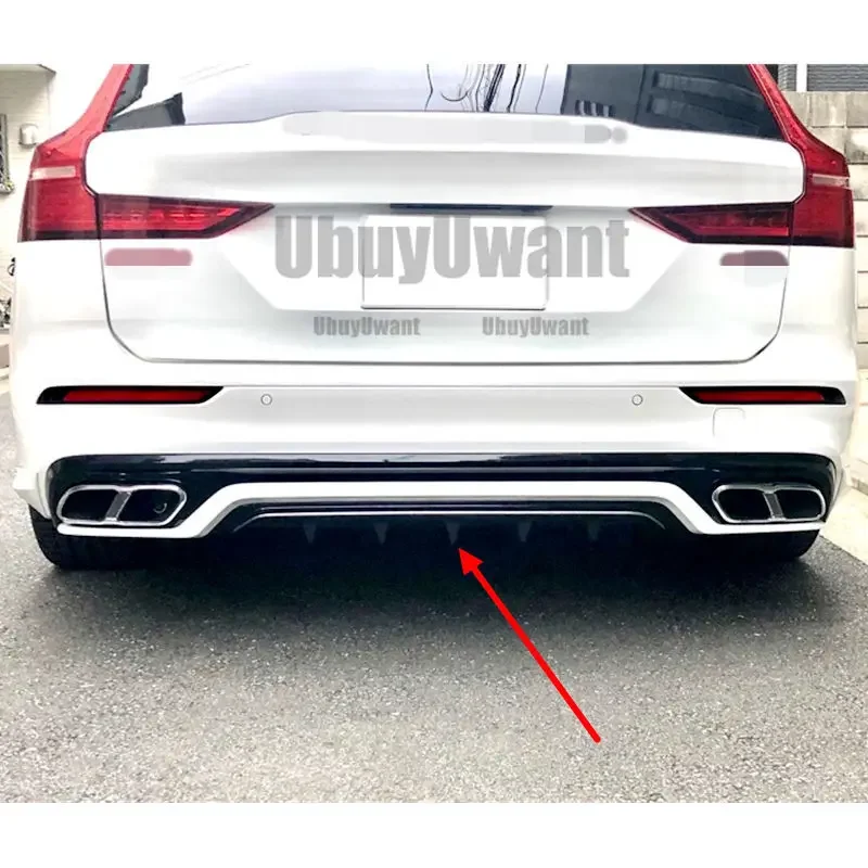 Фото 3 шт. ABS задний бампер, багажник, спойлер для VOLVO S60 V60 (только для SPORT STYLE) 2021 2022 2023 2024 №2