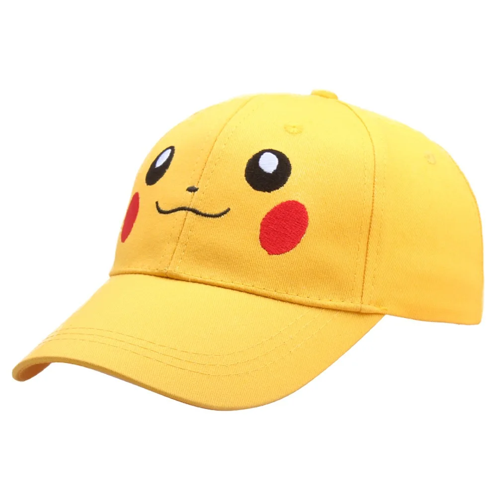 

Pokemon Anime Cartoon Outdoor Sport Baseball Caps Pikachu Printed Embroidered Snapback Hats Hip-hop Caps 58cm Adult Cap Toy Gift