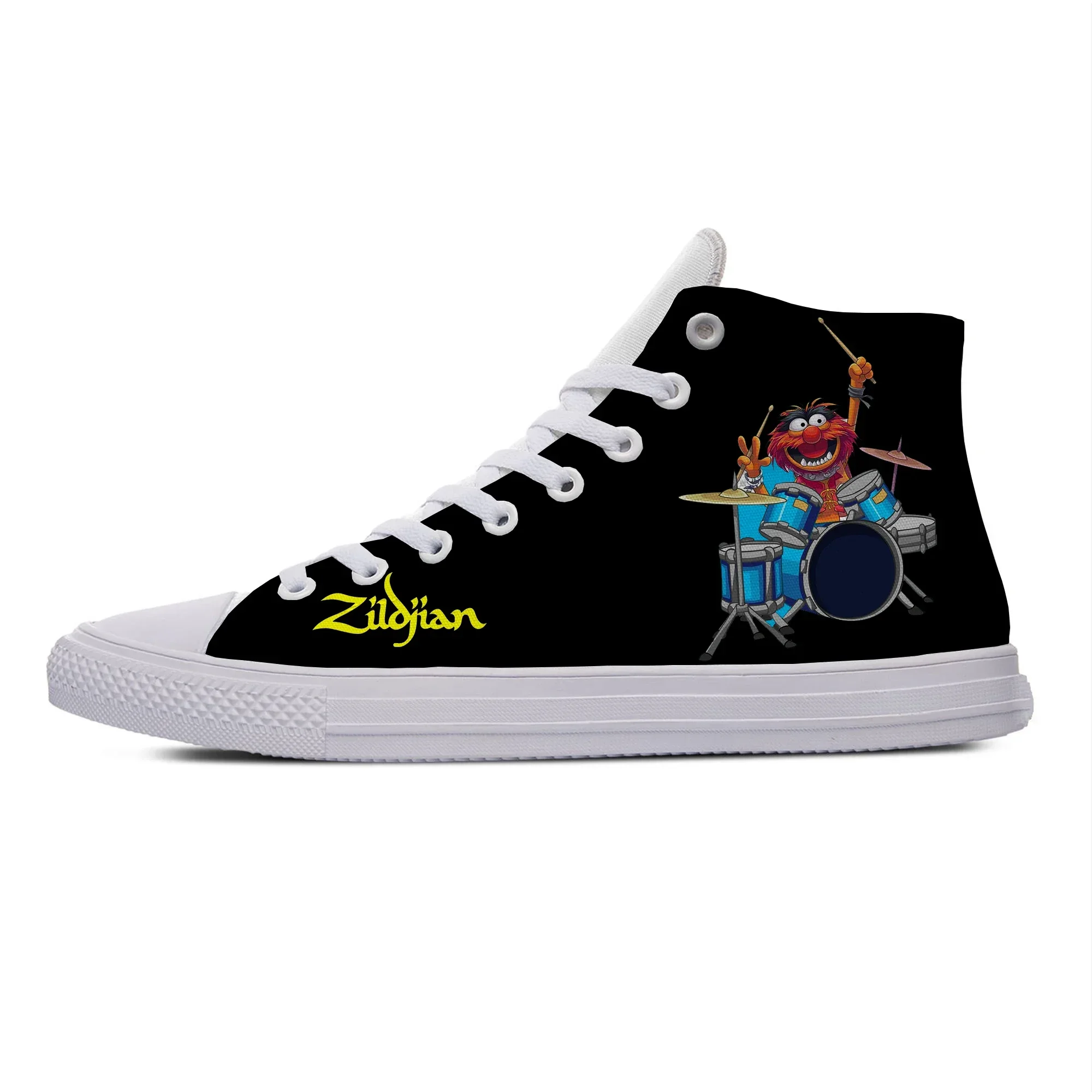 Фото Летние модные кроссовки Summer Show Muppet Hot Cool Fashion Drummer, повседневная обувь, высокие дышащие легкие кроссовки, классические кеды для мужчин и женщин №2