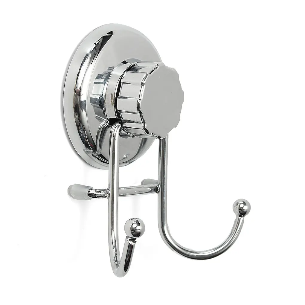 

Home Stainless Steel Double Clothes Hook Space Saving Hangers Wall Mount Coat Hook