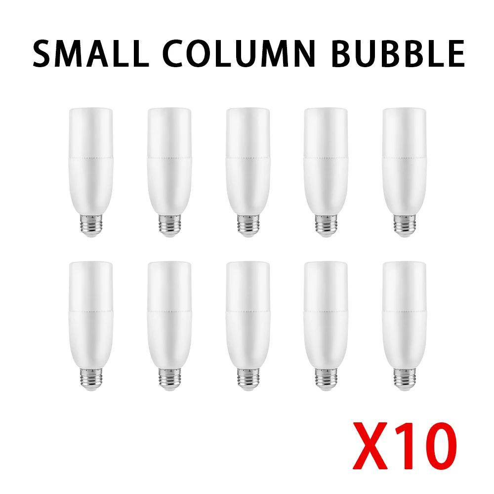 

E27 Column LED Bulb Rechargeable Bulb Home Bedroom Decoration Light Energy Saving Warm Cold White Led Lights 5/10/15/20W