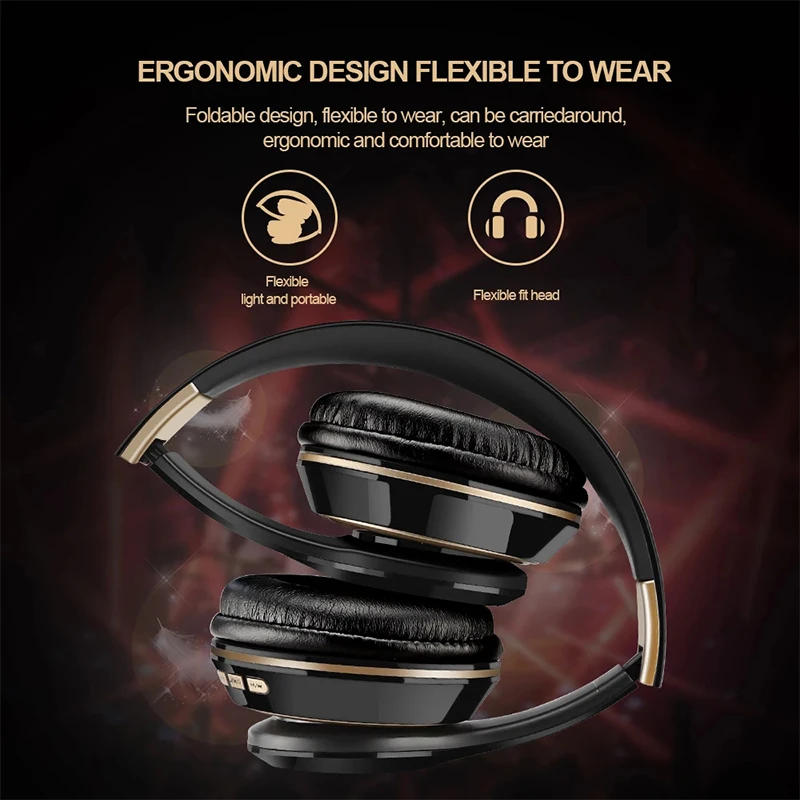 Foldable Wireless Bluetooth Headset 