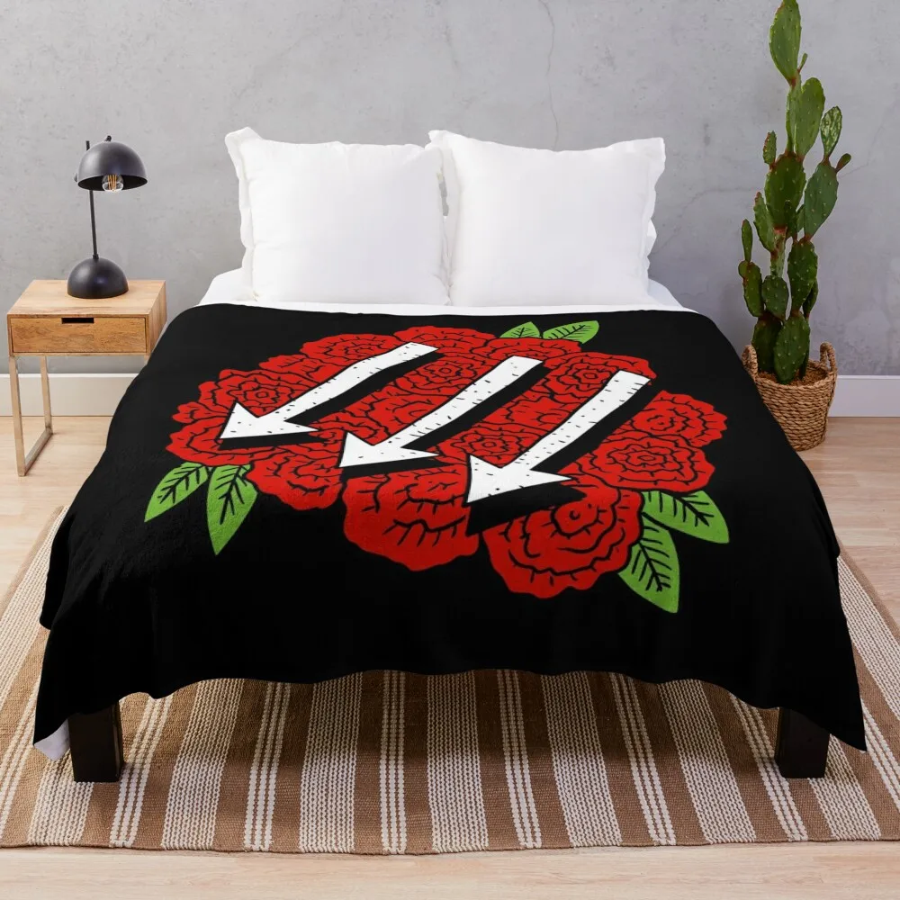 символ борьбы с лицом. 3-стрелы розами. Одеяло рождественское украшение Детские