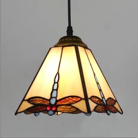 vintage tiffany glass ceiling pendant lights stained pyramid dragonfly design dia 8%e2%80%9d suspension hanging lamp fixtures decor