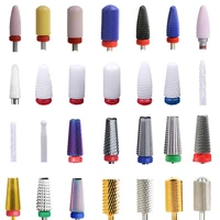 10pcs skillful carbide drill bit polishing milling for manicure machine accessories remove gel rotary electric nail art tools
