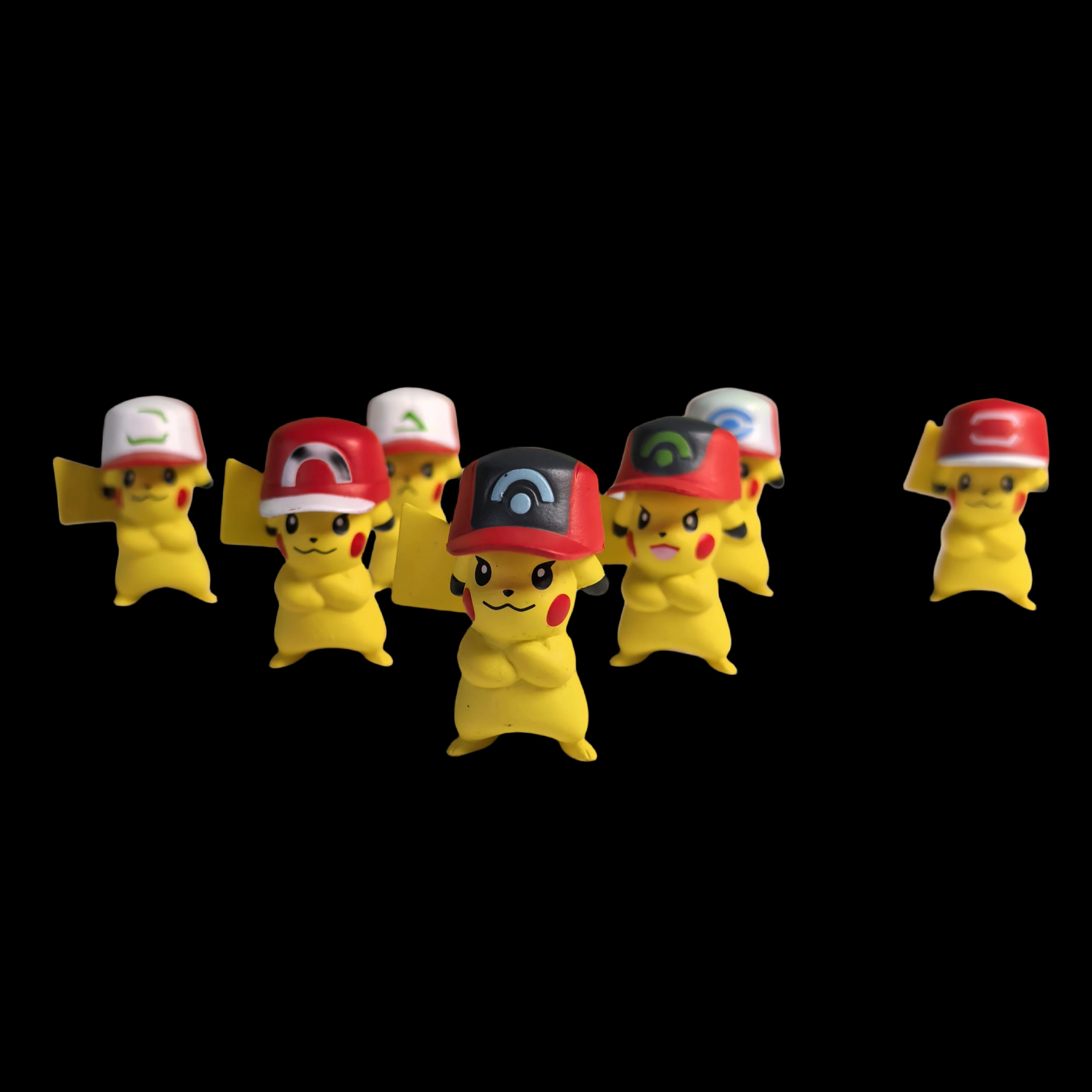 Фото 7 шт./компл. фигурка Pokemon Poke Ball, игрушки, аниме Пикачу, карманный монстр, домашнее животное, эльф, фигурка из ПВХ, экшн-коллекция, модель, куклы, подарки №3