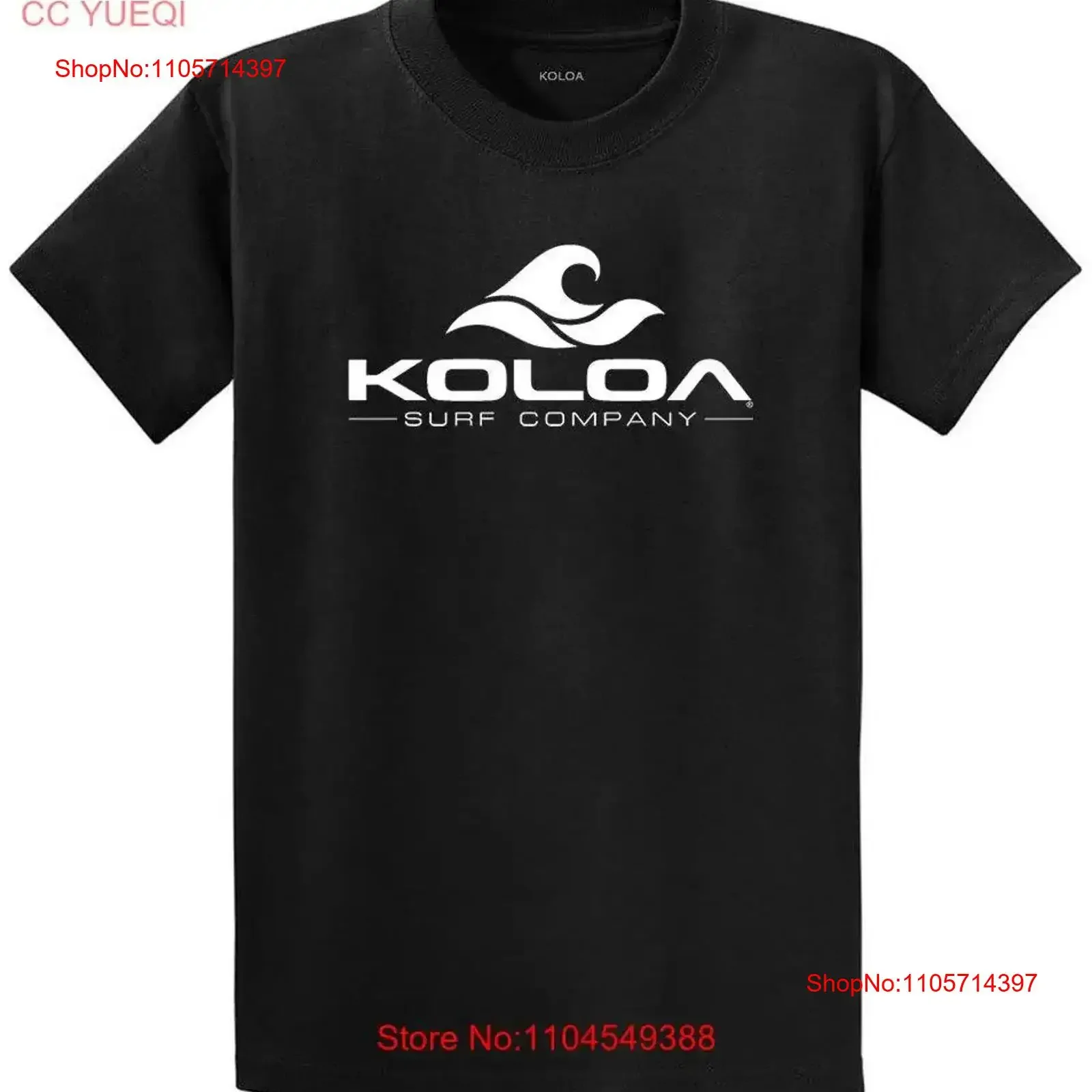 Фото Футболка мужская Koloa Surf Co Classic Wave Heavyweight из 100% хлопка, черно-белая, больших размеров, винтажная, с эффектом потертости, стильная №1